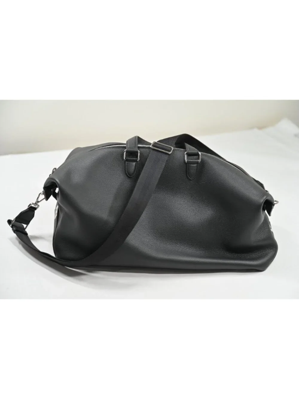 Fendi Lui 45 Duffle Bag in Black Calf Leather With Palladium Hardware